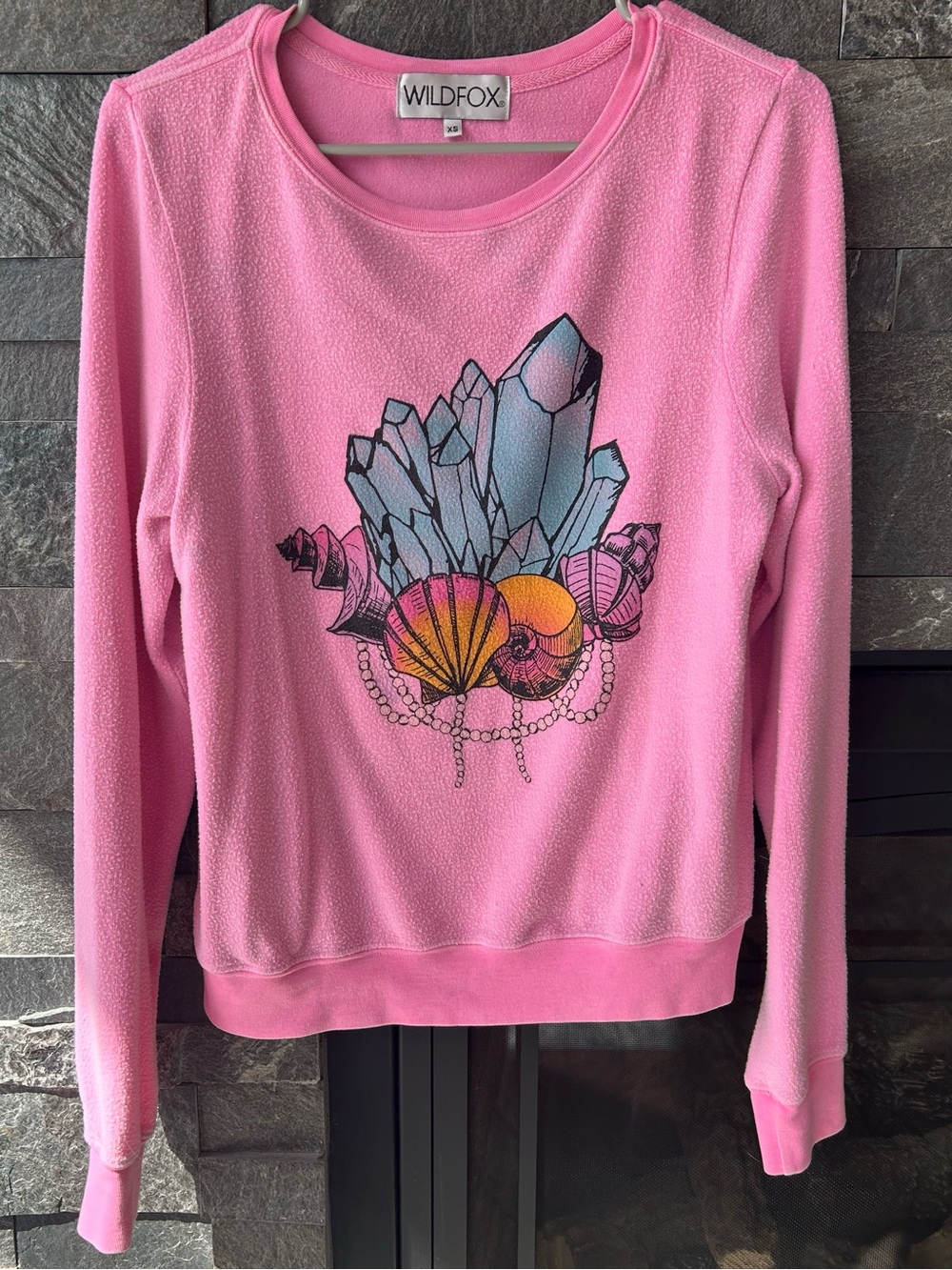RARE! Wildfox “Pearls Under The Sea” Crystals & Seashells Sweatshirt